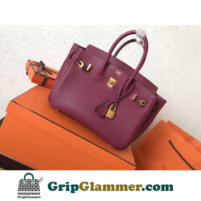 Hermes Ruby Clemence Birkin 25cm Lushentic Grade Replica