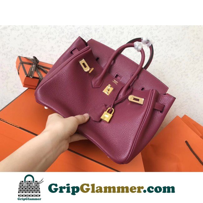 Hermes Ruby Clemence Birkin 25cm Lushentic Grade Replica - Image 2