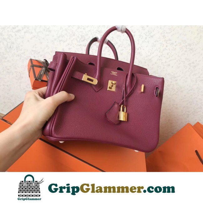 Hermes Ruby Clemence Birkin 25cm Lushentic Grade Replica - Image 7