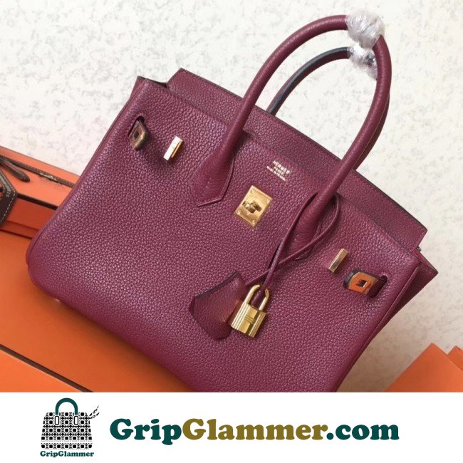 Hermes Ruby Clemence Birkin 25cm Lushentic Grade Replica - Image 4
