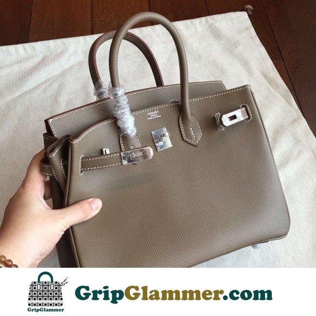 Hermes Etoupe Epsom Birkin 25cm Lushentic AAAAA Grade Replica - Image 2