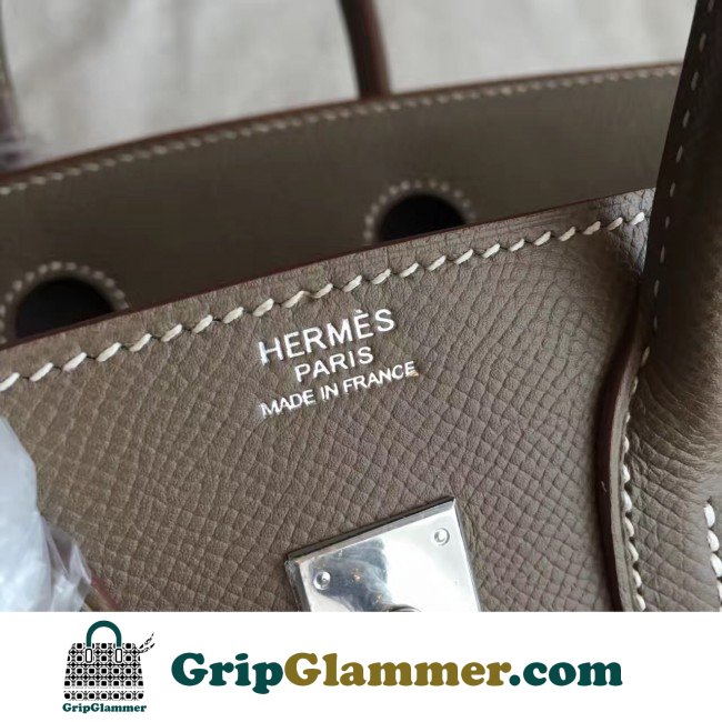 Hermes Etoupe Epsom Birkin 25cm Lushentic AAAAA Grade Replica - Image 6