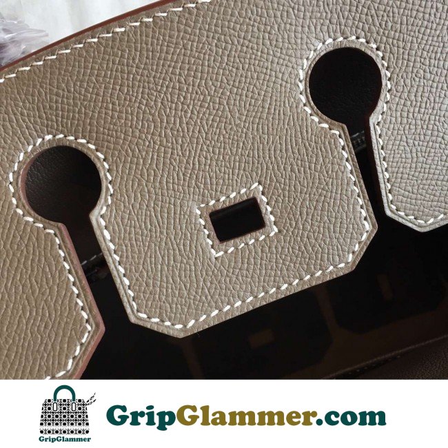 Hermes Etoupe Epsom Birkin 25cm Lushentic AAAAA Grade Replica - Image 7