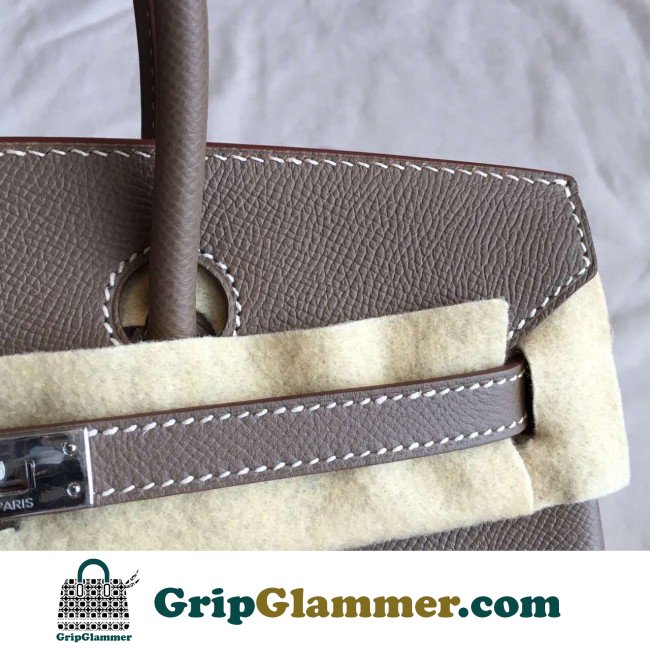 Hermes Etoupe Epsom Birkin 25cm Lushentic AAAAA Grade Replica - Image 8