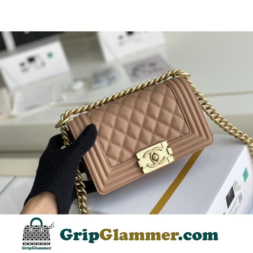 Chanel Boy Bag Caviar 20cm Small Lushentic AAAAA grade replica - Image 2