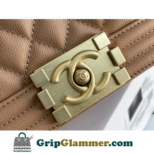 Chanel Boy Bag Caviar 20cm Small Lushentic AAAAA grade replica - Image 3