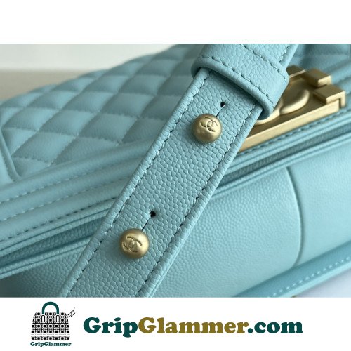 Chanel Boy Bag Caviar 25cm Medium Lushentic AAAAA grade replica - Image 4