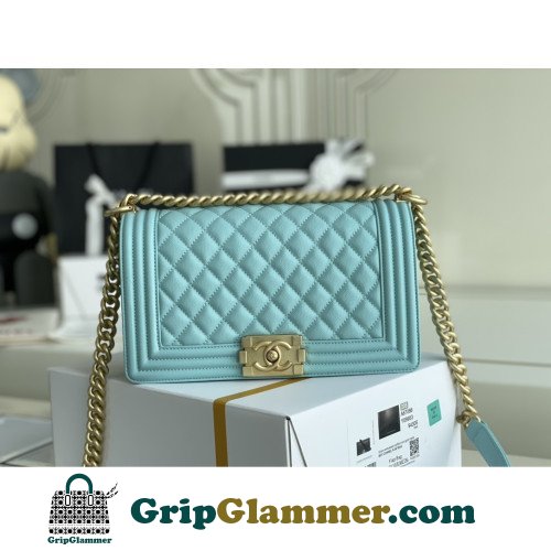 Chanel Boy Bag Caviar 25cm Medium Lushentic AAAAA grade replica