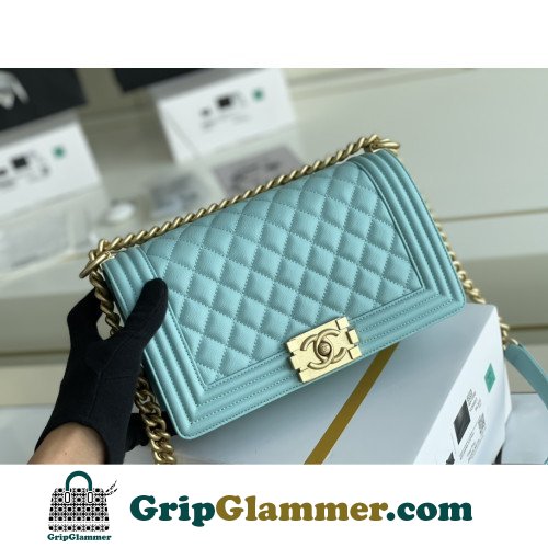 Chanel Boy Bag Caviar 25cm Medium Lushentic AAAAA grade replica - Image 7