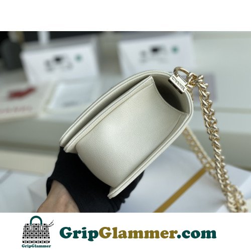 Chanel Boy Bag Caviar 25cm Medium Lushentic AAAAA grade replica - Image 2