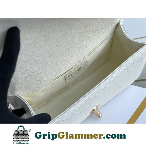 Chanel Boy Bag Caviar 25cm Medium Lushentic AAAAA grade replica - Image 3