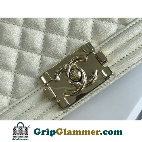 Chanel Boy Bag Caviar 25cm Medium Lushentic AAAAA grade replica - Image 6