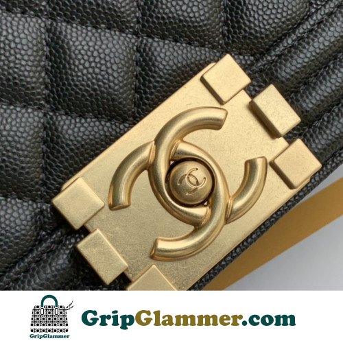 Chanel Boy Bag Caviar 25cm Medium Lushentic AAAAA grade replica - Image 5
