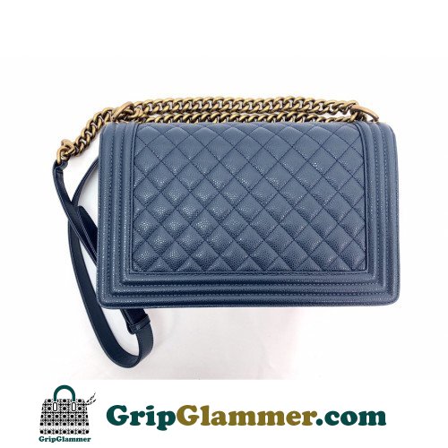Chanel Boy Bag Caviar 28cm New Medium Lushentic AAAAA grade replica - Image 5