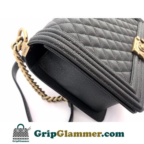 Chanel Boy Bag Caviar 28cm New Medium Lushentic AAAAA grade replica - Image 7