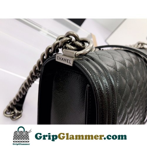 Chanel Boy Bag Caviar 28cm New Medium Lushentic AAAAA grade replica - Image 2