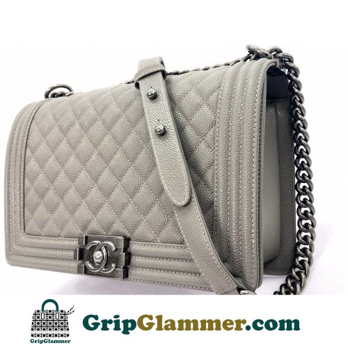 Chanel Boy Bag Caviar 28cm New Medium Lushentic AAAAA grade replica - Image 7