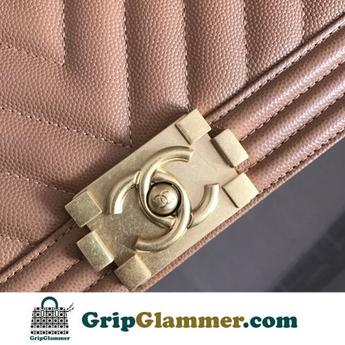 Chanel Boy Bag Caviar 25cm Medium Lushentic AAAAA grade replica - Image 3