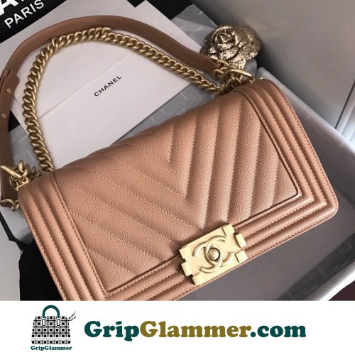 Chanel Boy Bag Caviar 25cm Medium Lushentic AAAAA grade replica - Image 7