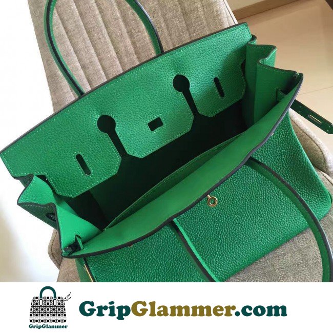 Hermes Bamboo Clemence Birkin 35cm Lushentic AAAAA Grade Replica - Image 5