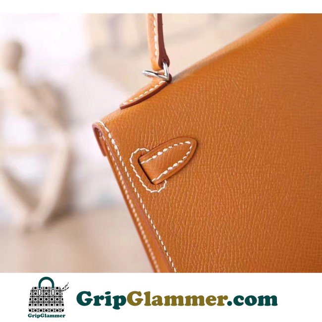 Hermes Brown Epsom Kelly Mini II 20cm Lushentic AAAAA Grade Replica - Image 5
