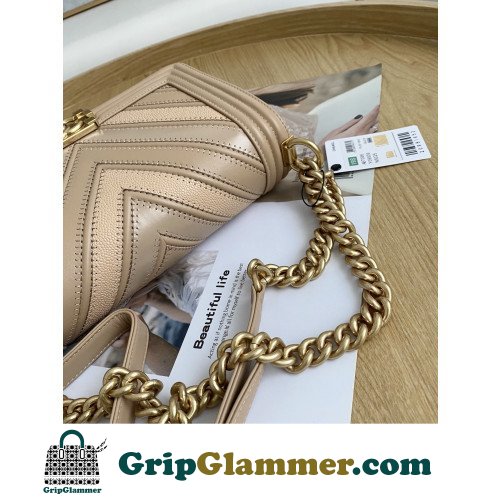 Chanel Boy Bag Caviar 25cm Medium Lushentic AAAAA grade replica - Image 2