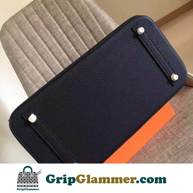 Hermes Black Clemence Birkin 30cm Lushentic AAAAA Grade Replica - Image 5