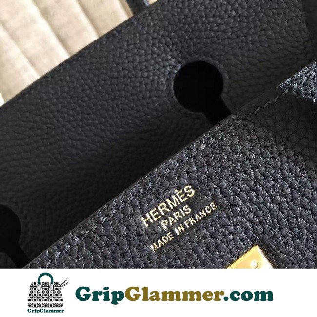 Hermes Black Clemence Birkin 30cm Lushentic AAAAA Grade Replica - Image 6