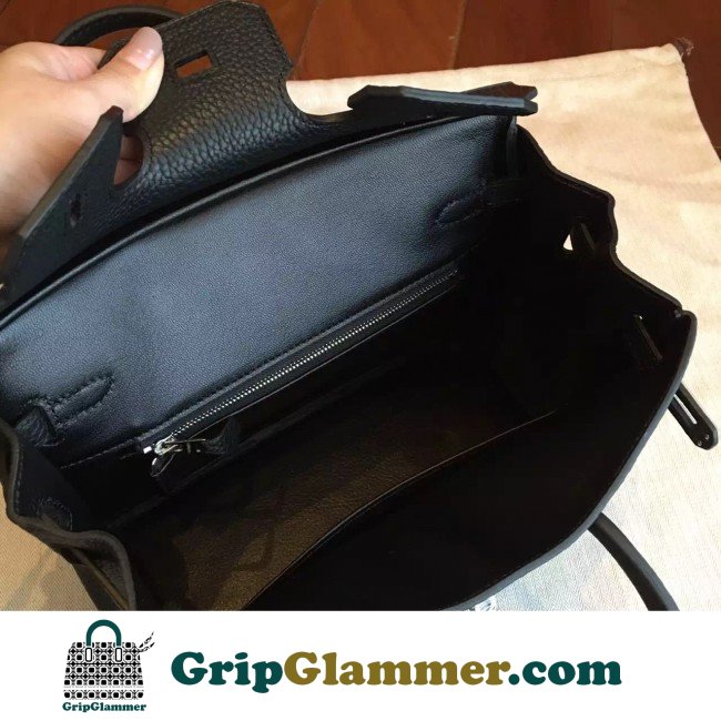 Hermes Black Clemence Birkin 25cm Lushentic Grade Replica - Image 2