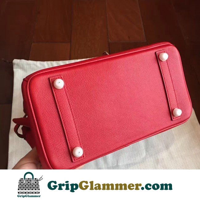 Hermes Red Epsom Birkin 25cm Lushentic AAAAA Grade Replica - Image 4