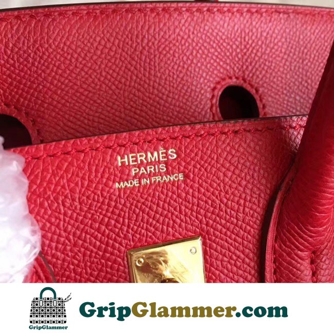 Hermes Red Epsom Birkin 25cm Lushentic AAAAA Grade Replica - Image 5