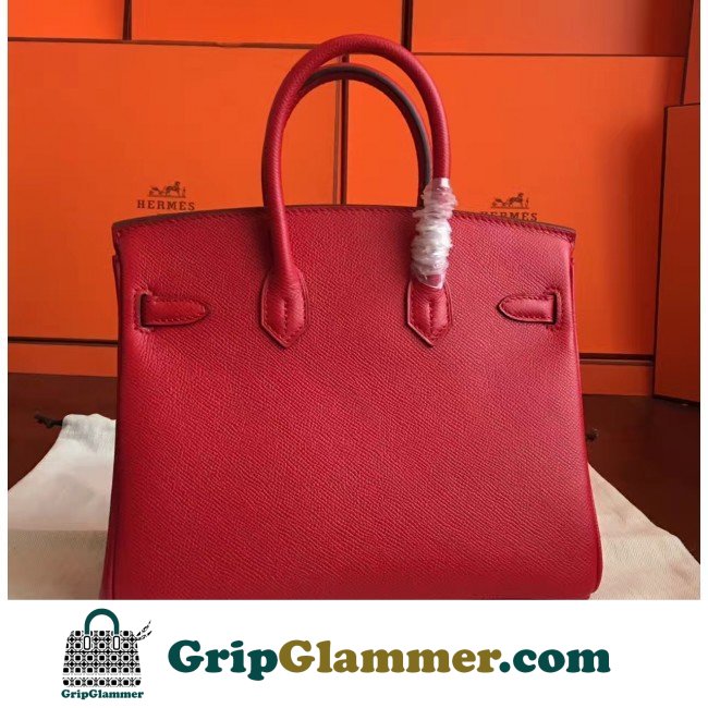 Hermes Red Epsom Birkin 25cm Lushentic AAAAA Grade Replica - Image 6
