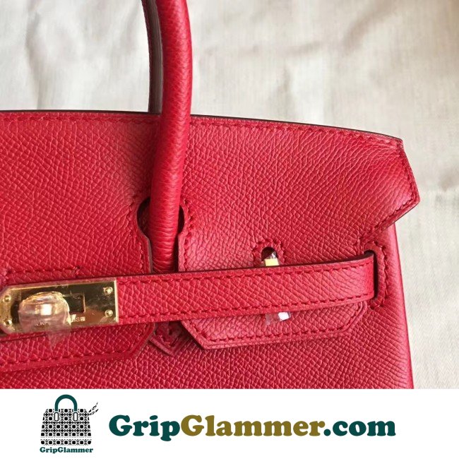 Hermes Red Epsom Birkin 25cm Lushentic AAAAA Grade Replica - Image 8