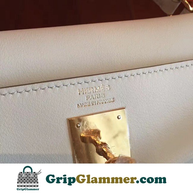 Replica Hermes Ivory Swift Kelly Retourne 32cm Lushentic AAAAA Grade Replica - Image 2