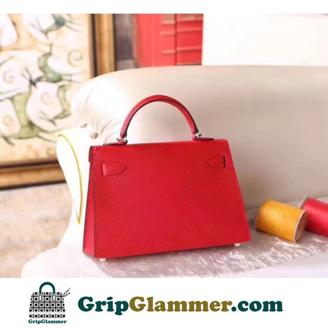 Hermes Red Epsom Kelly Mini II 20cm Lushentic AAAAA Grade Replica - Image 2