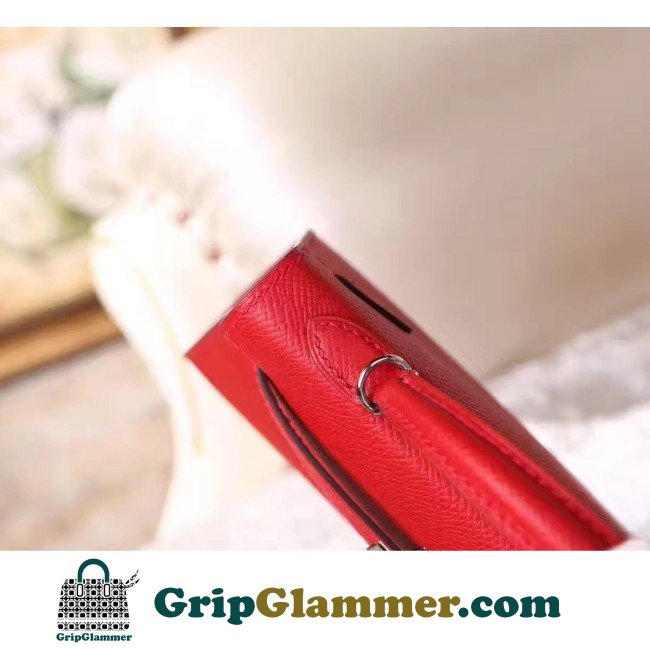 Hermes Red Epsom Kelly Mini II 20cm Lushentic AAAAA Grade Replica - Image 3