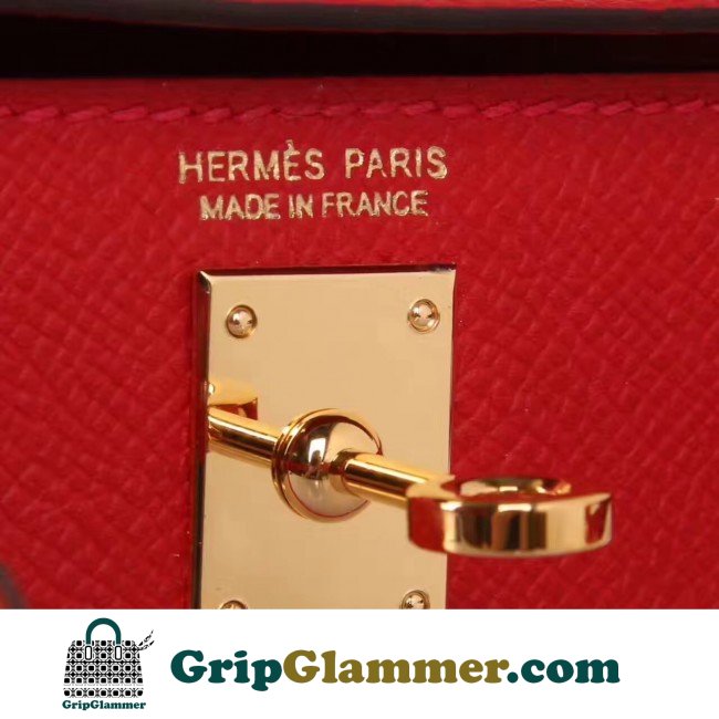 Hermes Red Epsom Kelly Mini II 20cm Lushentic AAAAA Grade Replica - Image 6
