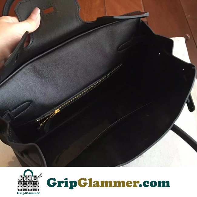 Hermes Black Swift Birkin 35cm Lushentic AAAAA Grade Replica - Image 5
