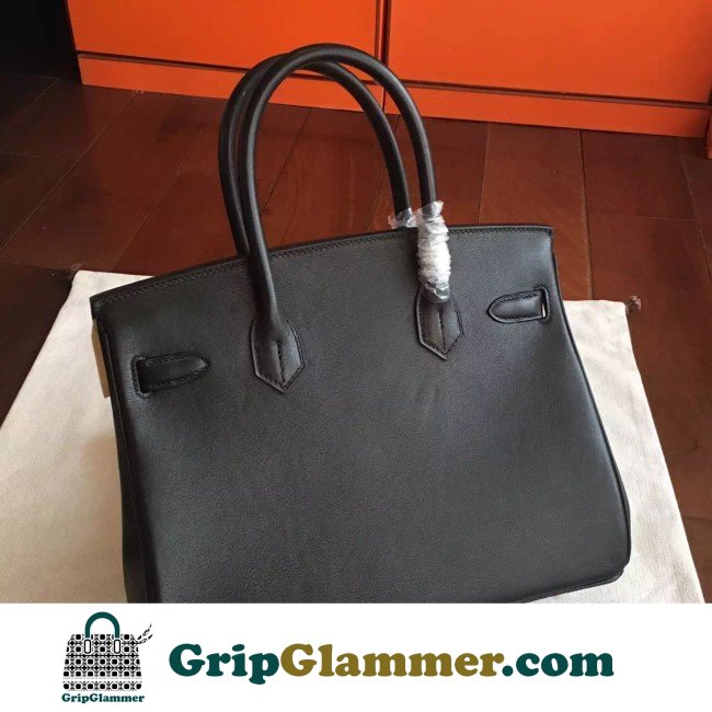 Hermes Black Swift Birkin 35cm Lushentic AAAAA Grade Replica - Image 6