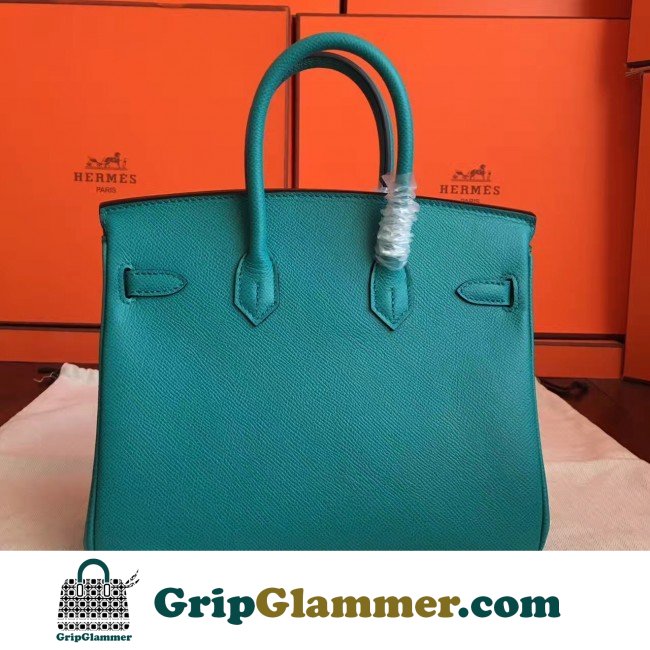 Hermes Blue Paon Epsom Birkin 25cm Lushentic AAAAA Grade Replica - Image 3