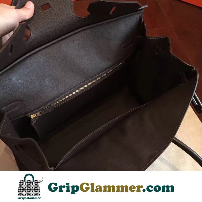 Hermes Cafe Clemence Birkin 35cm Lushentic AAAAA Grade Replica - Image 6