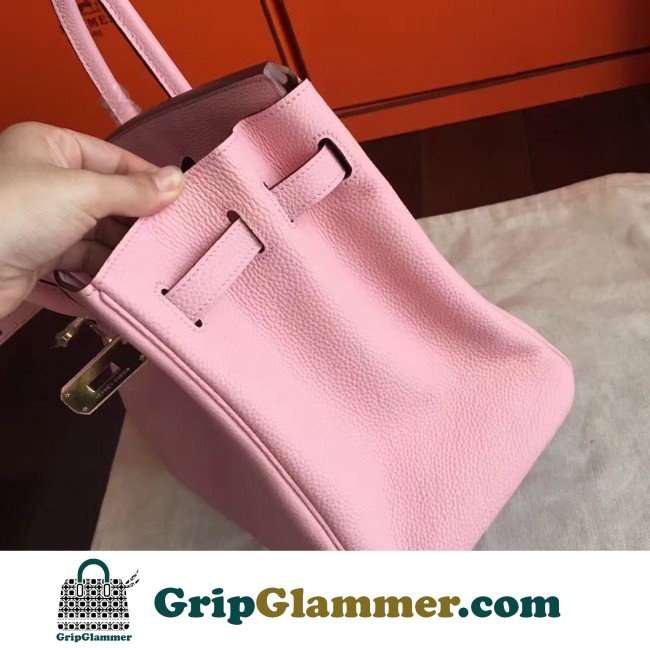 Hermes Pink Clemence Birkin 40cm Lushentic AAAAA Grade Replica - Image 3