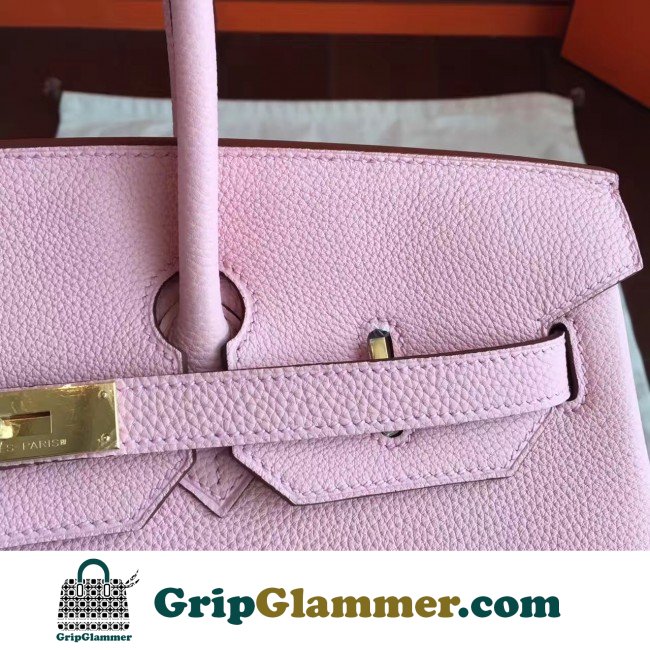 Hermes Pink Clemence Birkin 40cm Lushentic AAAAA Grade Replica - Image 5