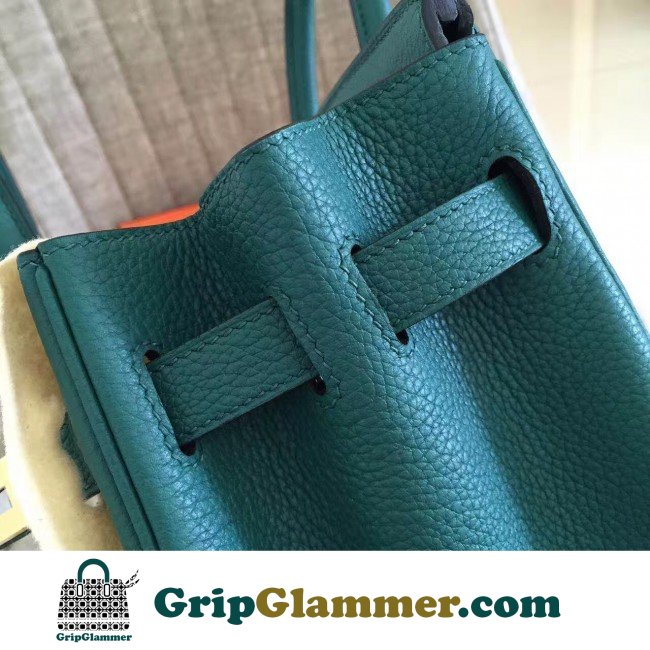 Hermes Malachite Clemence Birkin 30cm Lushentic AAAAA Grade Replica - Image 3