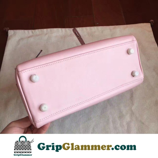 Hermes Rose Dragee Swift Kelly 25cm Retourne Lushentic AAAAA Grade Replica - Image 3