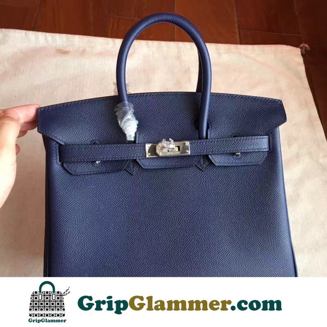 Hermes Sapphire Epsom Birkin 25cm Lushentic Grade Replica - Image 3