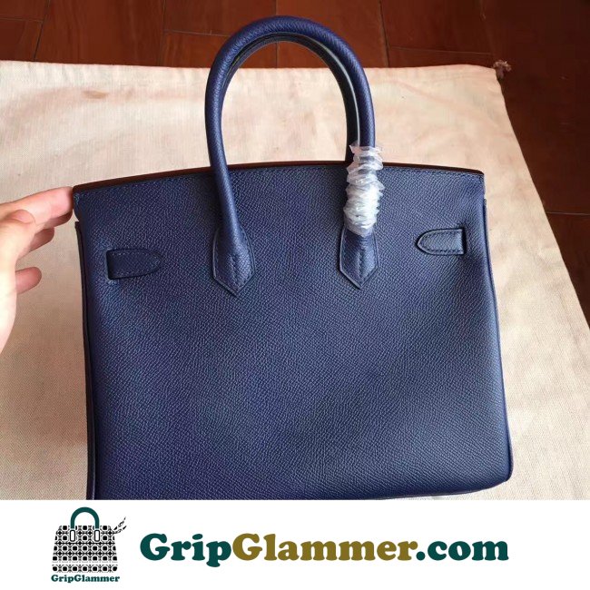Hermes Sapphire Epsom Birkin 25cm Lushentic Grade Replica - Image 4