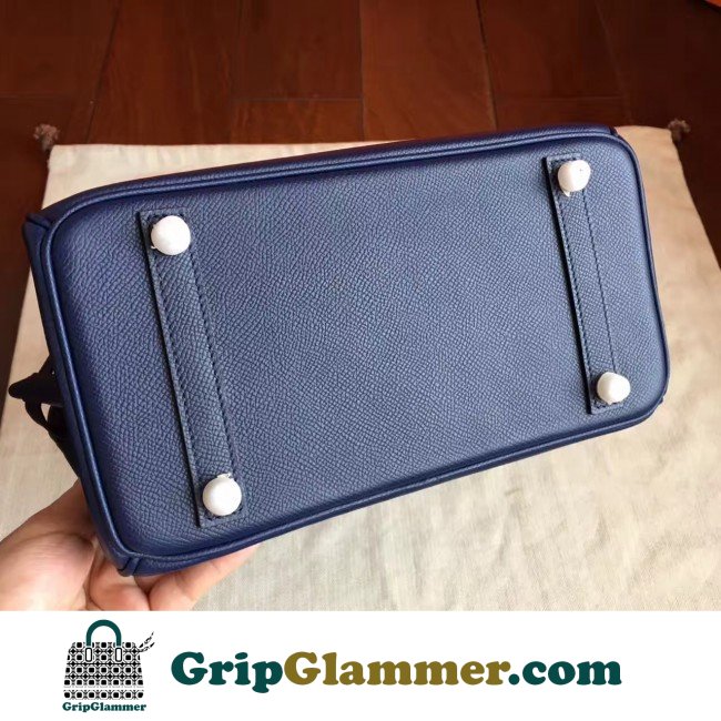Hermes Sapphire Epsom Birkin 25cm Lushentic Grade Replica - Image 5