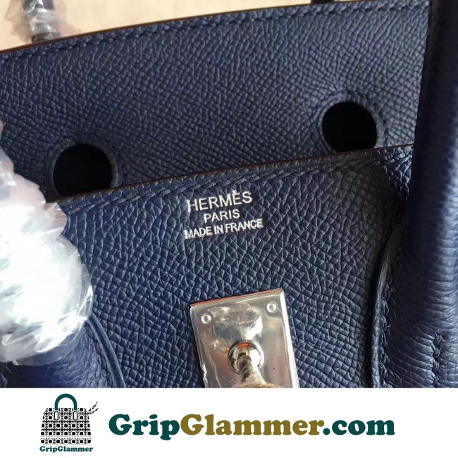 Hermes Sapphire Epsom Birkin 25cm Lushentic Grade Replica - Image 2