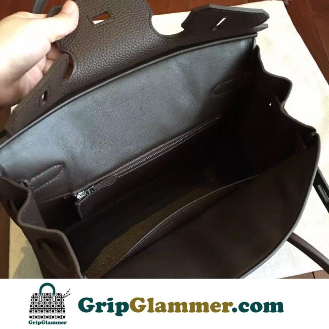 Hermes Cafe Clemence Birkin 30cm Lushentic AAAAA Grade Replica - Image 4
